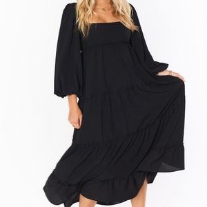 Show Me Your Mumu - Black Elaina Midi Dress